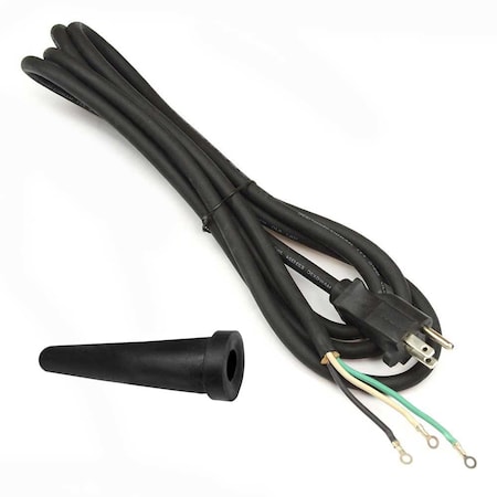 Superior Electric 14 Gauge 3 Wire 9 ft. Power Tool Cord (Soldered Eyelets) w/Strain Relief & Cord Protector (Boot A) EC143-BA